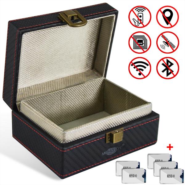 Quality Small Faraday Key Box For Keyless Entry System , Car Keys RFID Blocking Key Box for sale