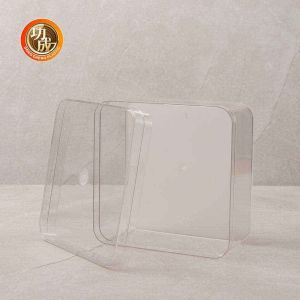 600ml 810ml Customize Packing Boxes Transparent Rectangular PET Food Box