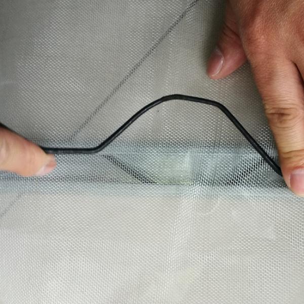 Agricultural Greenhouse Zig Zag Wire Coated For Plastic Film Locking