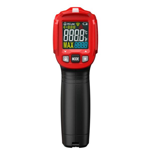 HT650B Non Contact Laser Temperature Infrared Thermometer Black / Red Color