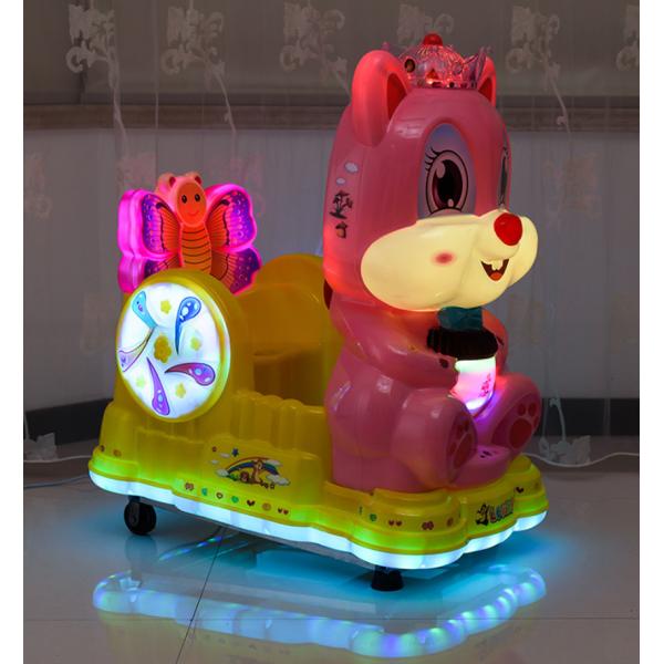 Indoor amusement park children token swing game machine baby cute squirrel kiddie rides for sale