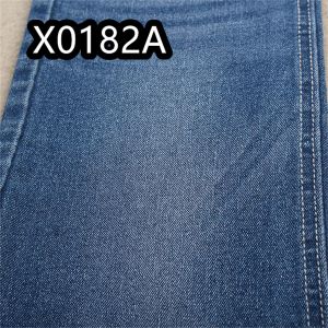 10Oz TR Cotton Polyester Spandex Denim Fabric Dark Blue Shade
