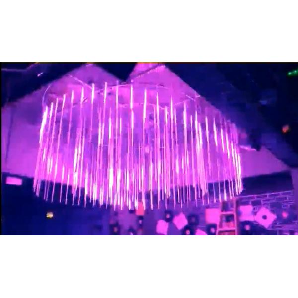 Bars KTV Hotels RGB 3D Meteor Tube Lights 360° Viewing Angle 3D meteor tube
