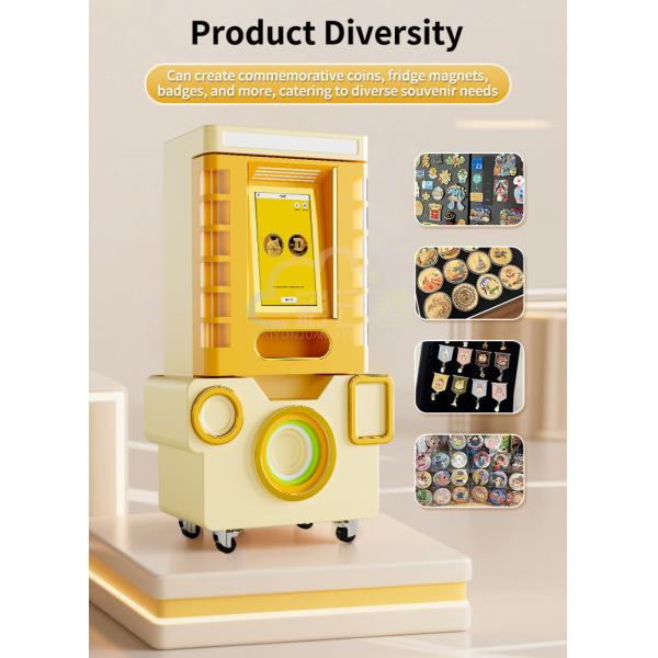 Museum DIY Commemorative Coin Vending Machine Automatic Self-Service Unmanned Badge Accepts Credit & Token Payments