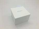 Gift Packaging Fancy Jewelry Box Hot Stamping Logo With Black Velvet Pillow