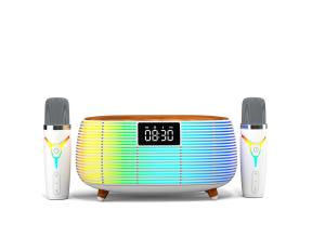 Multi-Functional Computer Clock Atmosphere RGB Speaker with Sound and Microphone