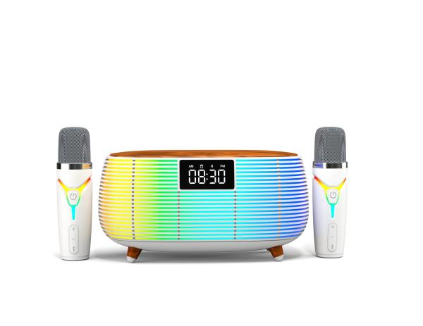 Quality Multi-Functional Computer Clock Atmosphere RGB Speaker with Sound and Microphone for sale