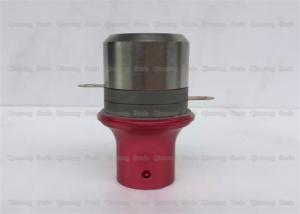 Red 40khz Ultrasonic Transducer With 2pcs Ceramics PZT8  4um Amplitude