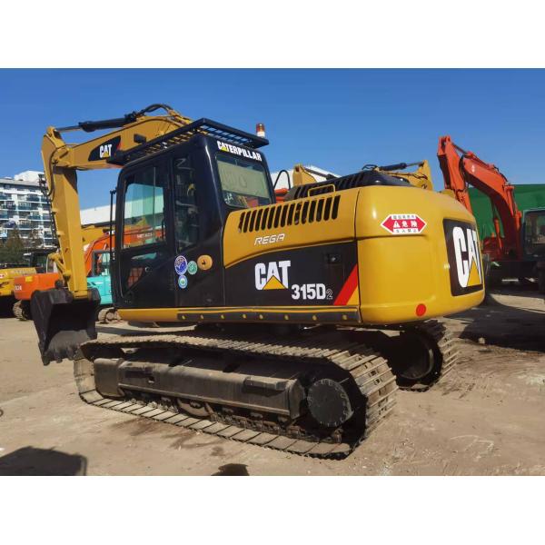 20-Ton Used Caterpillar Excavator Cat 315D 1M Bucket 91kW Power 3500 Working Hours Video Inspection