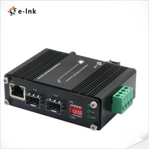 Industrial OEO 1G Ethernet Media Converter 10G SFP+ To SFP+