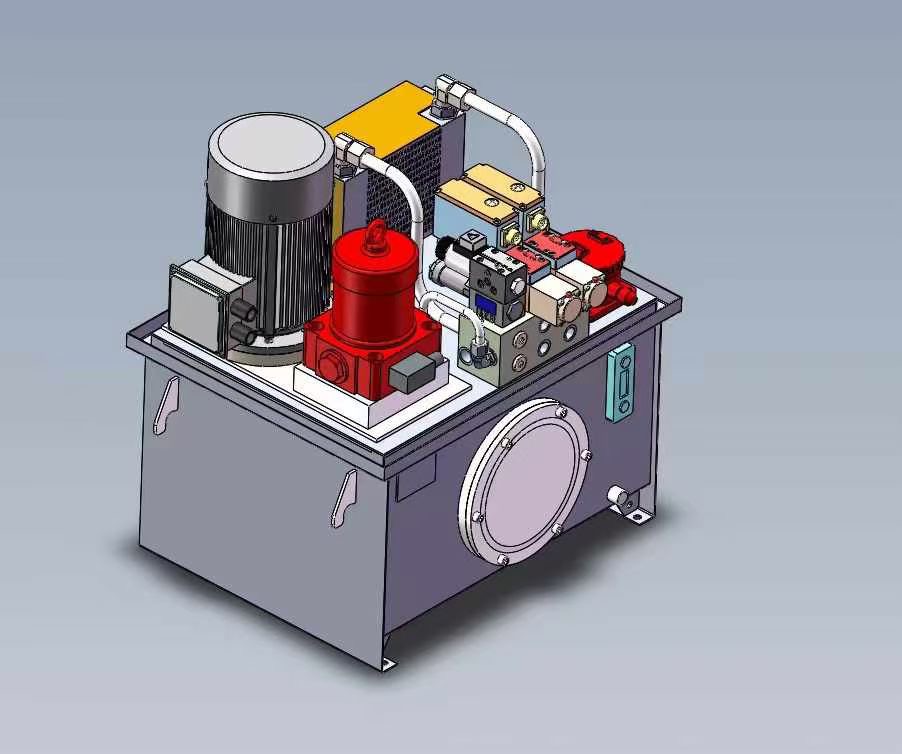 T Structure Custom Hydraulic Station Based On Drawings Samples For Engineering Machinery