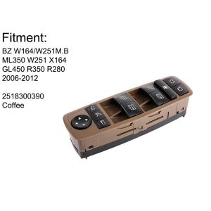 China Front Left Mercedes Benz Power Window Switch 2518300390 Easily Install wholesale