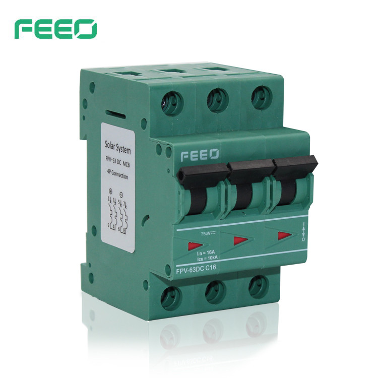 China Flame Retadance FPV-63 63A 3P FEEO DC MCB wholesale
