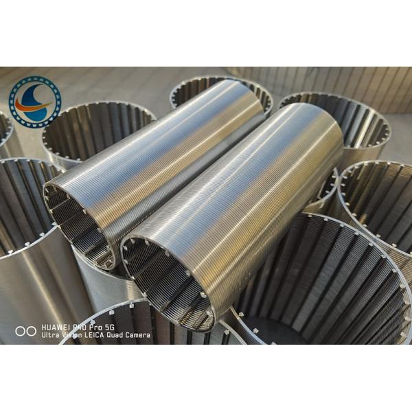 SS304 Vee Wire Filter Screen Pipe OD51mm For Wastewater Non Clogging