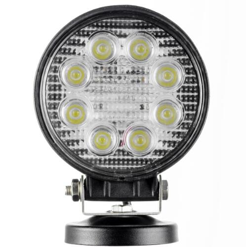 Waterproof 24W Led Spot Work Light , Spot / Flood Car Round Led Fog Lights