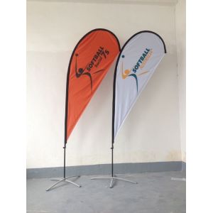 Outdoor Advertising Teardrop Flag Banner with Kits
