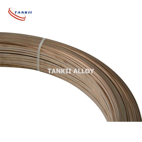 China 4mm*12mm 6J13 Copper Manganese Alloy Resistance Flat Ribbon / Strip wholesale