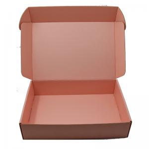 China Pink Corrugated Mailer Boxes Eco Friendly Corrugated Packaging Box on sale