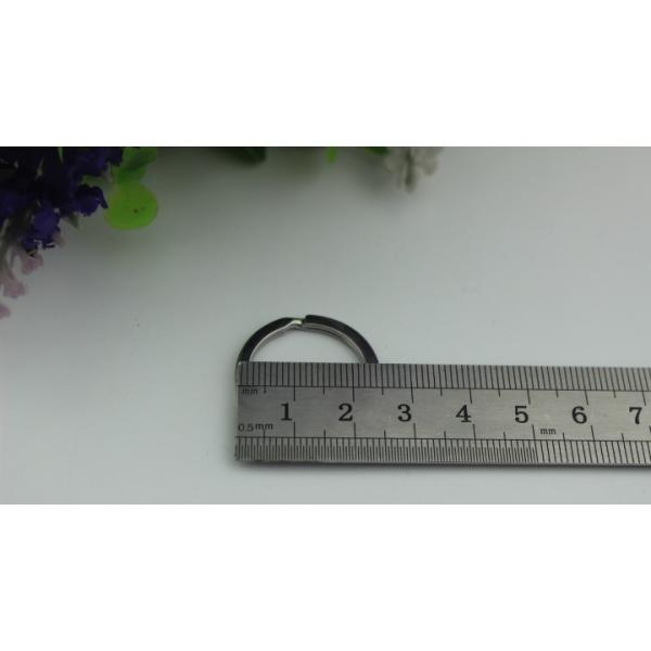 Hang Chain Hook DIY Craft Key Hardware Nickel Color Iron Round Flat Split Key Ring
