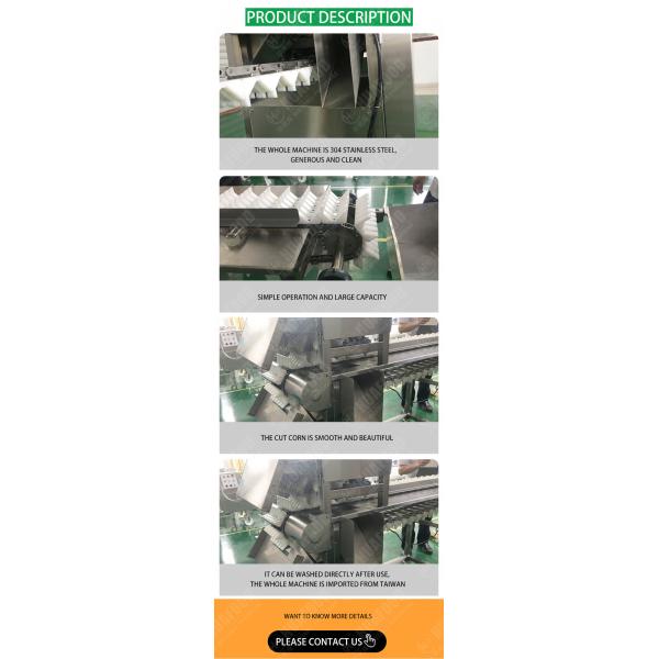 Corn Carrot Segment Cutting Automatic Food Processing Machines