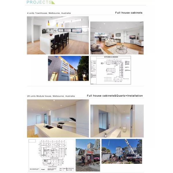 Villa/Apartment Kitchen Cabinet Set with Top Rated Veneer Color and Durable Solid Wood