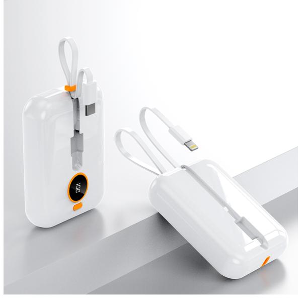Type C Output Interface Portable 10000mAh Power Bank for Outdoor Charging and Devices