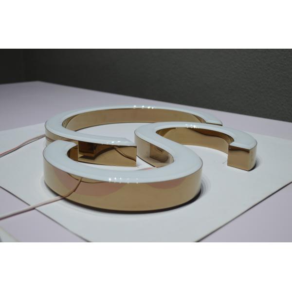 Illuminated 3D Front Lit Channel Letter Sign 30-50mm For Office Decoration