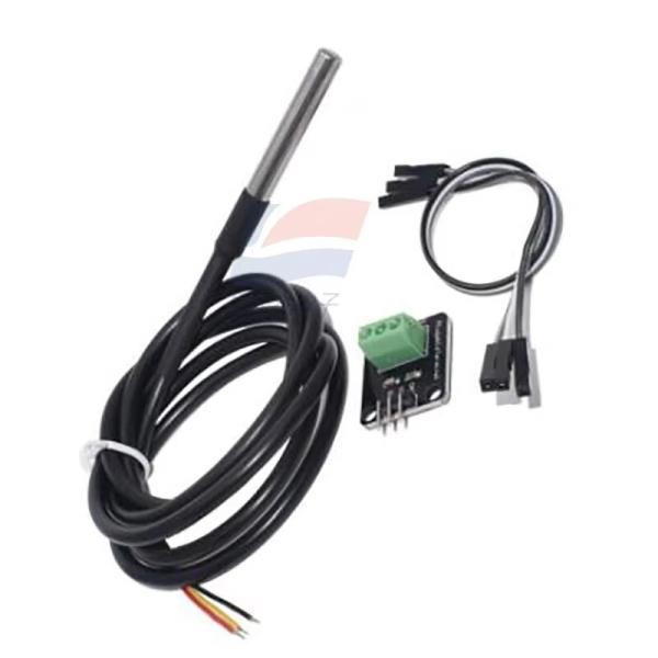 YJJ DS18B20 Digital Temperature Sensor Probe For Water Temperature Detection With Stainless Steel Waterproof Housing