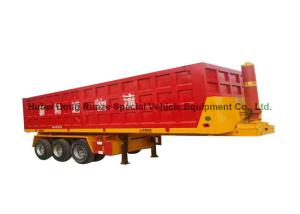 China 3 axles end tipping semi trailer/rear dump semitrailer for truck 50 - 60 Ton wholesale