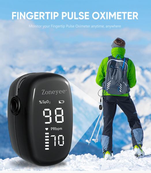 Quality Medical Equipment Handheld Pulse Oximeter Blood Oxygen Monitor CE Certificate Testing Monitor Finger Pulse Oximetro for sale