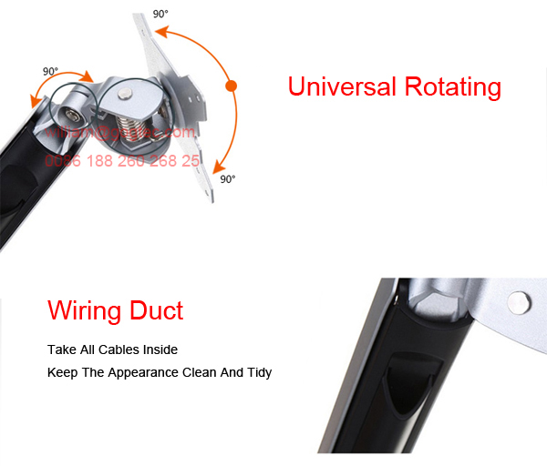 Robot arm mini pico portable projector bracket lift mount support universal head wallmount