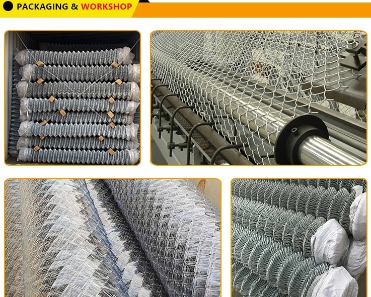 6FT Tall 25m Length/Roll Steel Chain Link Fencing For Garden