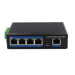 Unmanaged Industrial Switch DC48V 5 Port Unmanaged Ethernet Switch Powered Unmanaged POE Switch
