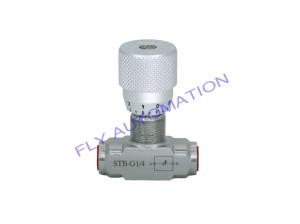 China STB-G1/4 40Mpa Hydraulic Flow Control Valve With Scale Bi Directional on sale