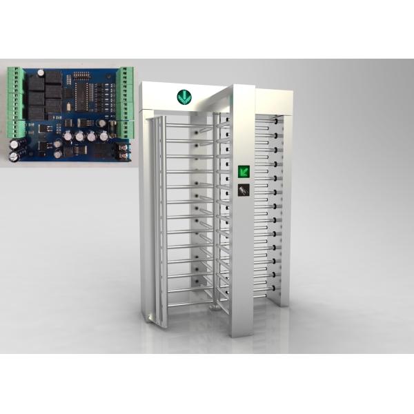Pedestrian Full Height Turnstile , Bi - Directional Turnstile Security Doors Semi Auto