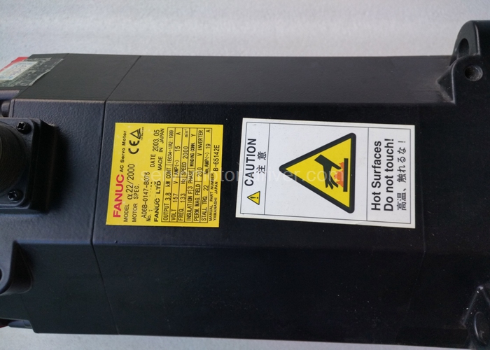 Used Fanuc A06B-0147-B075 Industrial Servo Motor A06B0147B075 AO6B-O147-BO75