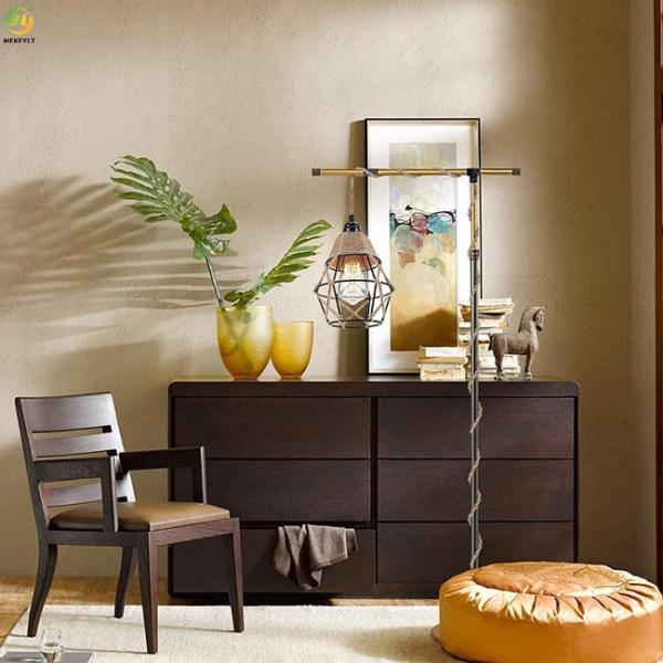 Modern LED Nordic Pendant Light Iron Hemp Rope For Home AC85 - 265V