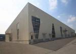 Pre - Fabricated Steel Structure Warehouse Customized Galvanized / Painted