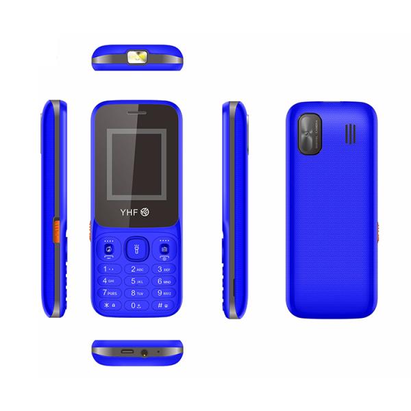 Push Button Keypad Mobile Slim Phone 1.77 Inch Big Light FM Dual SIM Standby