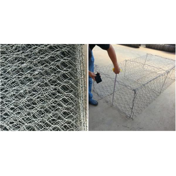 550 Mpa Woven Galvanized Gabion Box 380N Stone Cages For Landscape Boundaries