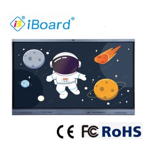 China 50000 Hrs Interactive Flat Panel Dual System No Side Bar With Camera wholesale