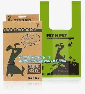 Pet Garbage Bags/Pet Waster Bags/High Quality Compostable Dog Poop Bags, Cornstarch 100% Compostable Biodegradable Dog P