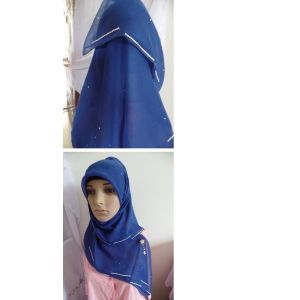 Golden selvedge spun polyster voile super twisted full voile BBTSfinish®