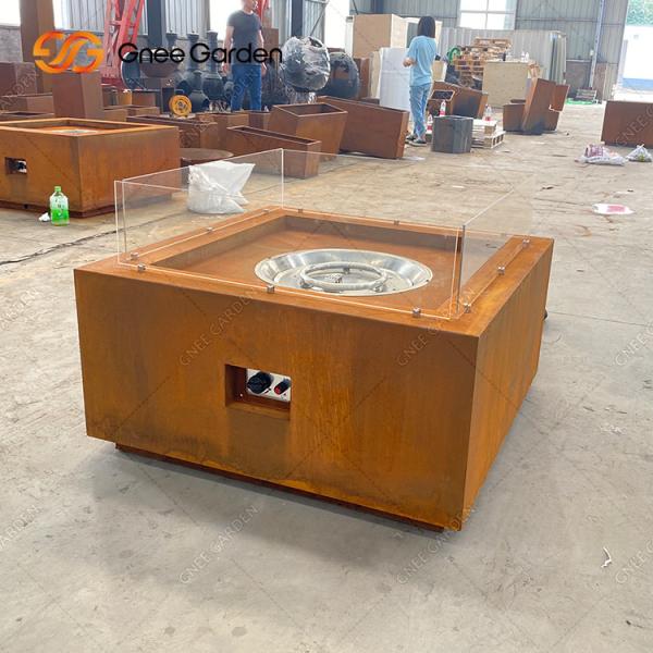 Quality Corten Steel Fireplace Patio Furniture Gas Corten Steel Fire Pit Decorative for sale