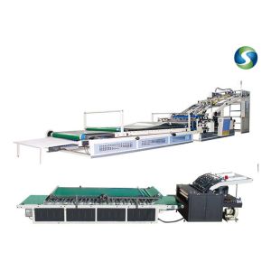 Easy Operation Semi Automatic Flute Laminating Machine , High Speed Lamination