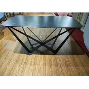 China Indoor 40*80*76.5cm Painting Wrought Iron Table wholesale