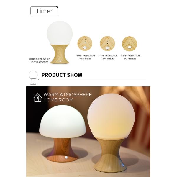 Home Decor Room Decoration Night Light Smart Silicona LED Table Lamp