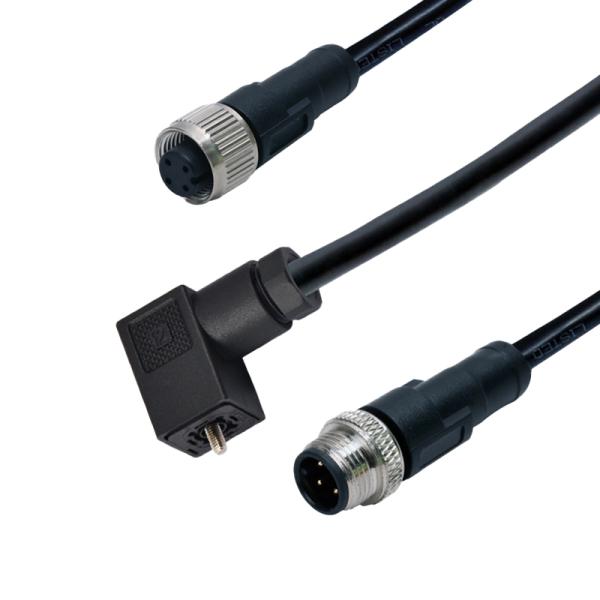 4A Solenoid Valve Connector 3 Pins Male International Portable Adapter Industrial Plug