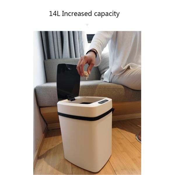 Smart Sensing Garbage Can Household New Automatic Living Room Bedroom Kitchen Bathroom Large Capacity Garbage Can with Cover