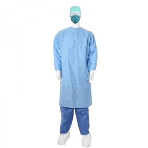 China Waterproof antistatic Disposable Surgical Coat 18-60gsm Disposable Ot Gown wholesale